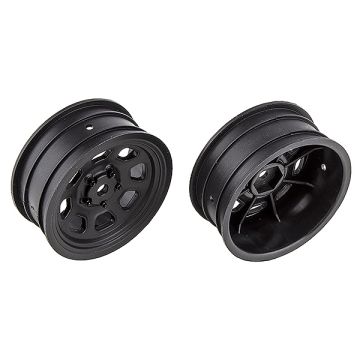 Team Associated SR10 Front Wheels Black (AS71096)