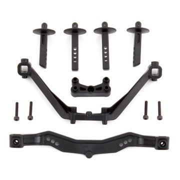 Team Associated SC6.1 Body Mounts Front & Rear (AS71123)