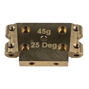 Team Associated DR10 FT Brass Front Bulkhead 25 Degree 45G (AS72007)