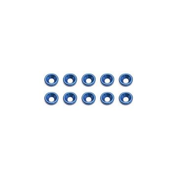 Team Associated Countersunk Washers (Blue) (AS89229)