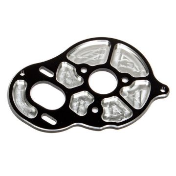 Team Associated Factory Team Front Motor Plate - Black (3 Gear) (AS91602)