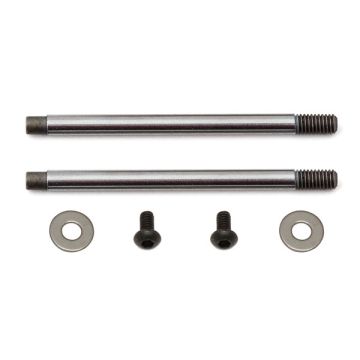 Team Associated FT 3X23 Shock ShaFT V2, Chrome (AS91618)