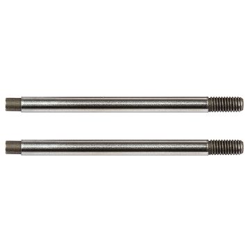 Team Associated 3X24 Shock ShaFTs V2, Chrome (B74) (AS91643)