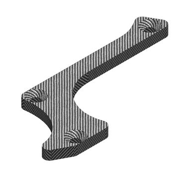 Corally Suspension Arm Stiffener A Lower Front Left Graphite 3mm 1Pc (C-00180-232)