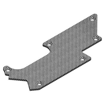 Corally Suspension Arm Stiffener Rear Left Graphite 3mm 1 Pc (C-00180-236)