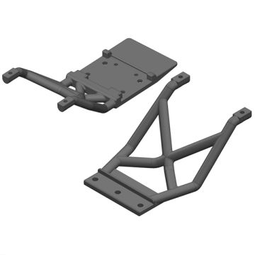 Corally Skid Plates Fr/Re 1 Set (C-00250-021)