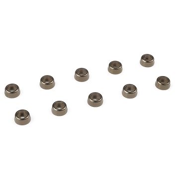 Corally Aluminium Washer For M2 Socket Head Screws Od=6mm Gun Metal 10Pcs (C-31253)
