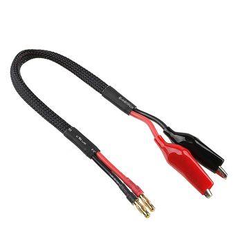 Corally Charge Lead Crocco Clips 14 Awg Ultra V+ Silicone Wire 30Cm 1Pc (C-50250)