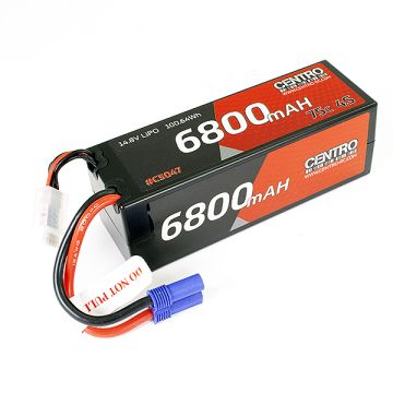 Centro 4S 6800mAh 14.8v 75C Hardcase Lipo EC5 (C5047EC5)