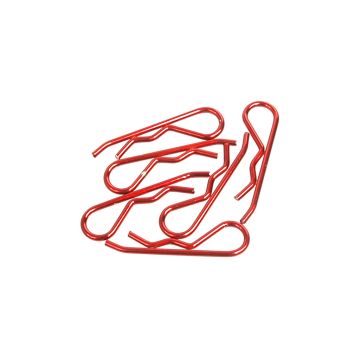Core RC Body Clip 1/8 - Metallic Red (6) (CR097)