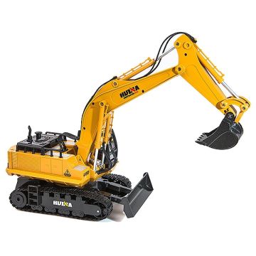 Huina 1/16 Scale Rc Excavator 2.4G 11Ch W/Die Cast Bucket (CY1510)