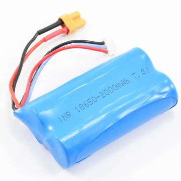 Huina 1580/1582/1583 7.4V 2000Mah Battery Xt30 Yellow Connector (CYP1103)