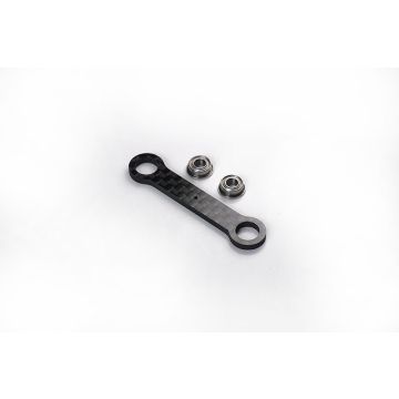 Koswork Kyosho Ultima & JJ Carbon Steering Link Plate Set (KOS04361-16)