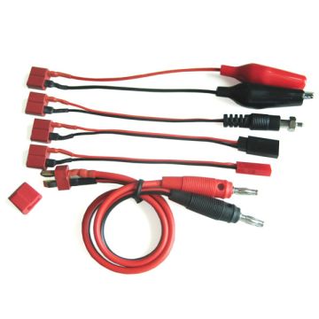 Etronix Multifunctional Charging Cable Deans To JST/Croc/Futaba/Glow (ET0285)