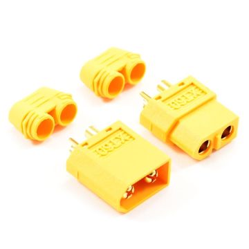 Etronix XT-60 Connector (Male/Female) W/Protective Sleeve (ET0796P)