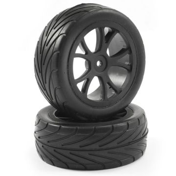 Fastrax 1:10th Mounted Arrow Buggy Front Tyres 10-Spoke (FAST0048B)