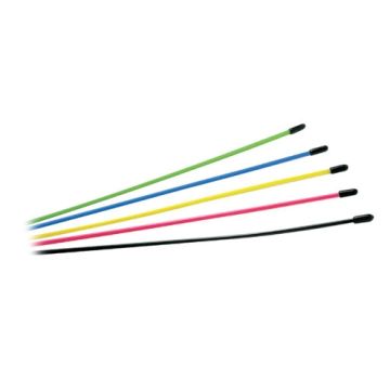 Fastrax Multi Coloured Assorted Antenna Tubes 6Pcs (FAST103-6)