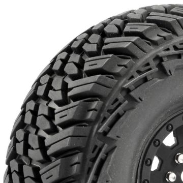 Fastrax 1:10 Crawler Slinger 1.9 Mounted Scale Wheel Black (FAST1250B)