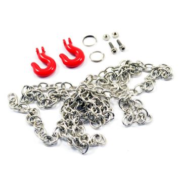 Fastrax Metal Hook & Steel Chain Set 800mm (FAST2321R)