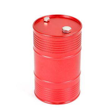 Fastrax Aluminium Anodised Oil Drum W/Removable Lid - Red (FAST2327AR)