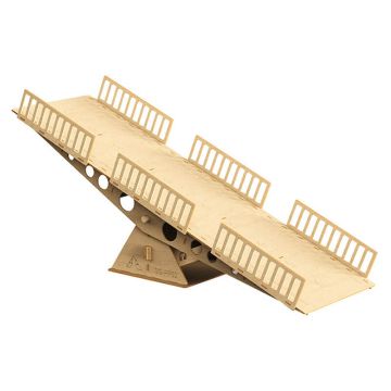 Fastrax Wood Board Climbing See/Saw 60X18.5X26.2Cm (FAST2399-03)