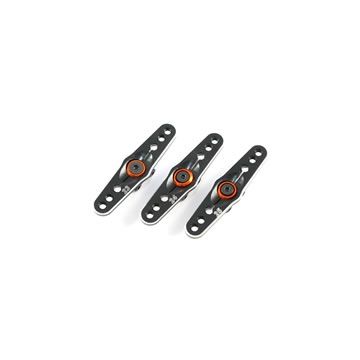 Fastrax 25T Black Aluminium Dbl Servo Horn (Savox/Futaba) (FAST316B)