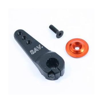 Fastrax 25T Jumbo Black Alum Single Servo Horn (Futaba) (FAST328B)