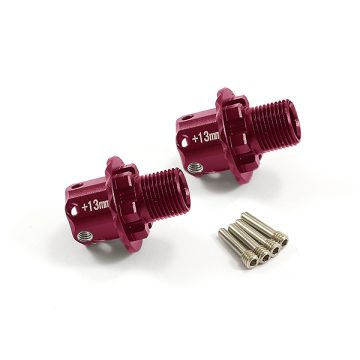 Fastrax Arrma Alu +13mm Hex Adaptors (Pr) - Kra/Sen/Typ (FTAR014R)