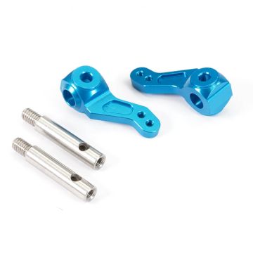 Fastrax Tamiya Lunchbox CW-01 Aluminium Steering Blocks & Axles (Pr) (FTTA120B)