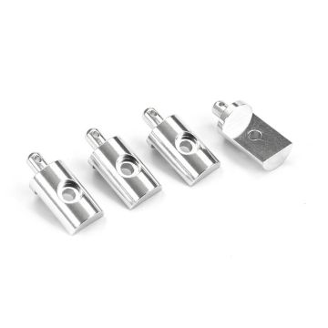 Fastrax Tamiya Lunchbox CW-01 Aluminium Body Mounts (4) (FTTA125B)
