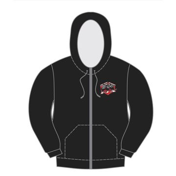 FTX Badge Logo Brand Zipped Hoodie Black - XX Large (FTX0003XXL)