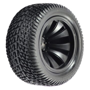 FTX Surge Truggy Mounted Wheels/Tyres (Pr) (FTX7227)