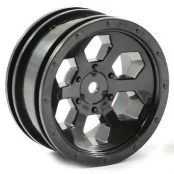 FTX Outback 6Hex Wheel (2) - Black (FTX8168B)