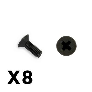 FTX Outback Countersunk Screw  M3*8 (8) (FTX8224)