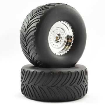 FTX Mighty thunder Mounted Wheel/Tyre (Pr) (FTX8418)