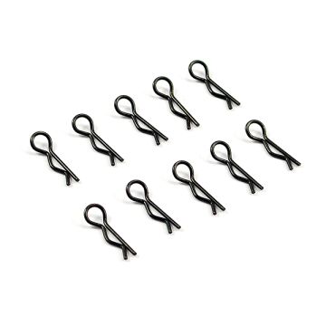 SC Models 1:16 & 1:18th Mini Body Clips  Black (10pcs) (SCFOP028-16)