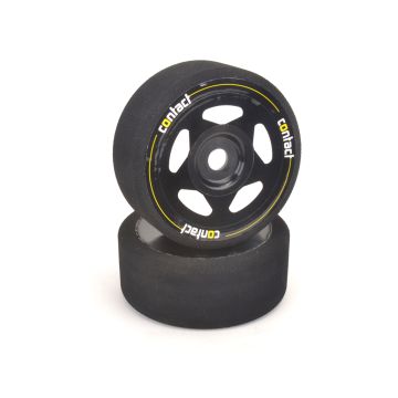 Contact GT8/Rally Black Pre-Glued Foam Tyres 45Sh-100mm (JB45B)