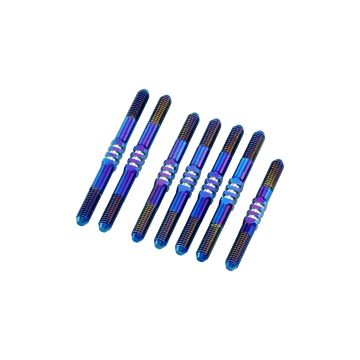 jConcepts B74.2, 3.5mm Fin Ti Turnbuckle set-Stealth Blk-7pc (JC2802-2)