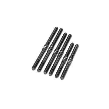 Schumacher Cougar LD3 Fin Turnbuckle Kit - Black (JC2969-2)