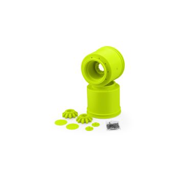 JConcepts Aggressor-2.6x3.8" 17mm Hex Monster Truck wheel-Yl (JC3414Y)