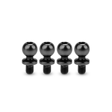jConcepts JCI 5.5 x 4mm Revolved Ti Ball-Stud Black 4pc (JC5140-2)