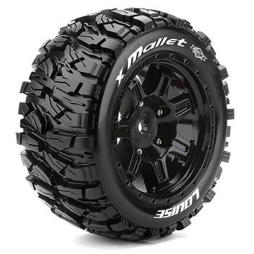 Louise RC X-Mallet Black Xmaxx Mounted 24mm Hex (L-T3350B)