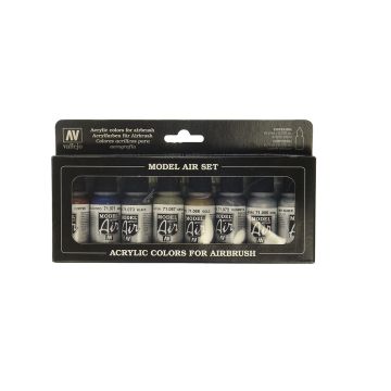 AV Vallejo Model Air Set - Metallic Colors (8) (VAL71176)