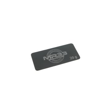MR33 20g Steel Battery Weight 0.6mm Short (MR33-STW-20G)