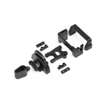 Maverick Centre Diff And Servo Mounts W/Wire Holder And Cov (MV29038)