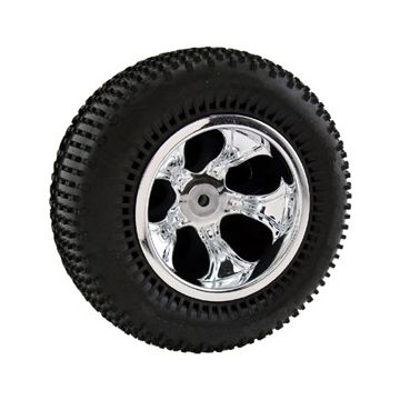 RPM 'Bully' Chrome (5 Spoke) Front Traxxas Elect. (RPM82123)
