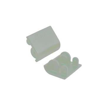 RPM Baja 5B Replacement Shock Skid Plates (2) - Dyeable White (RPM82161)