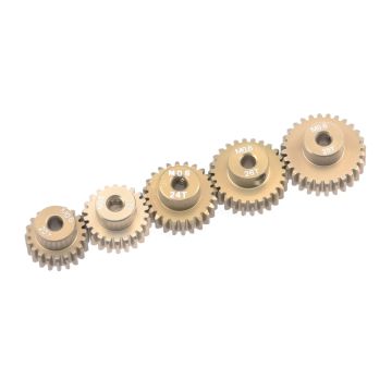 RUDDOG Module 0.6 Aluminum Pinion 5-Pack Odd (RP-0663)