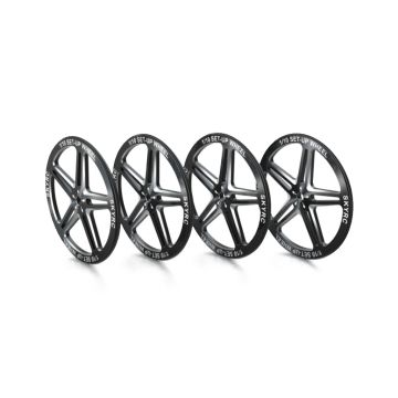Sky RC 1:10 Set Up Wheels - Black (SK-600069-06)