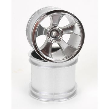 Schumacher Chrome Wheel; 5 Spoke - XTR (pr) (U2829)